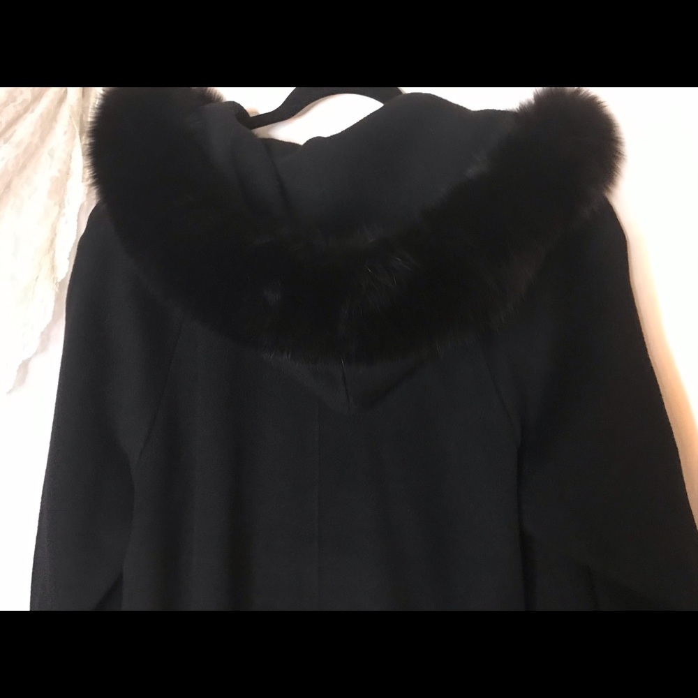 Steve by Searle wool/cashmere, fox fur Winter Coat